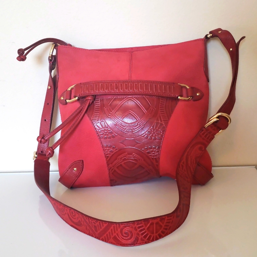 Cole Haan Sierra Tooled Crossbody Bag